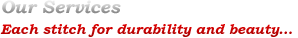 Karmen Leather | Services